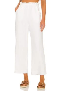 Show Me Your Mumu Peggy Pants White Linen