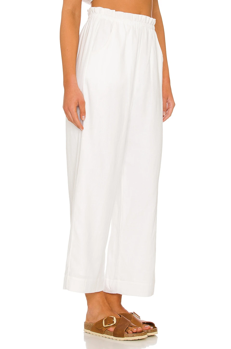 Show Me Your Mumu Peggy Pants White Linen 4 Show Me Your Mumu Peggy Pants White Linen - Image 2
