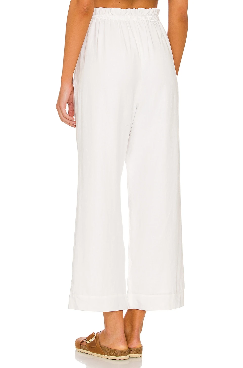 Show Me Your Mumu Peggy Pants White Linen 5 Show Me Your Mumu Peggy Pants White Linen - Image 3