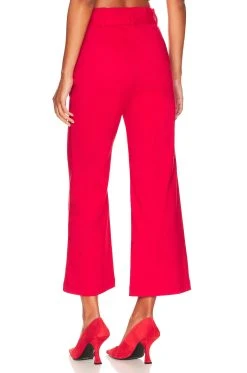 Show Me Your Mumu Dj Cropped Pants Red -Fashion Womens Discount Store SHOW WP108 V3