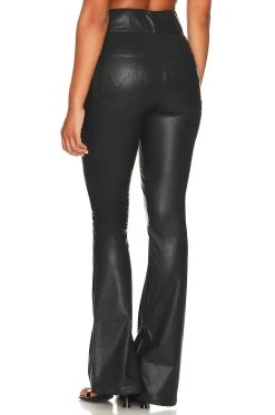 Show Me Your Mumu Nashville Pull On Flare Black Faux Leather -Fashion Womens Discount Store SHOW WP110 V3