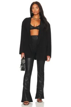 Show Me Your Mumu Nashville Pull On Flare Black Faux Leather -Fashion Womens Discount Store SHOW WP110 V4