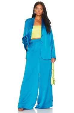 Show Me Your Mumu Irwin Pants Blue -Fashion Womens Discount Store SHOW WP111 V4