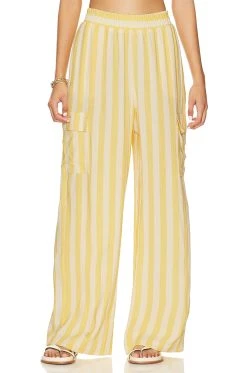 Show Me Your Mumu Coast Cargo Pants Sunny Stripe