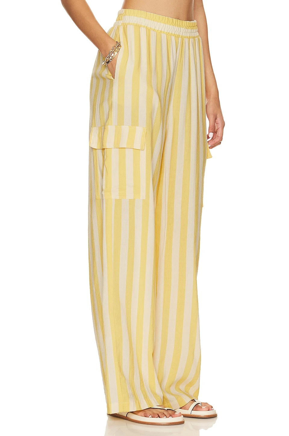 Show Me Your Mumu Coast Cargo Pants Sunny Stripe 4 Show Me Your Mumu Coast Cargo Pants Sunny Stripe - Image 2