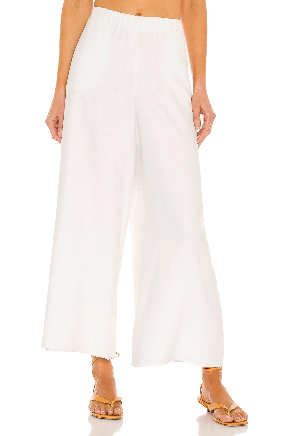 Show Me Your Mumu PANTALONES KICK BACK White Linen 3 Show Me Your Mumu PANTALONES KICK BACK White Linen