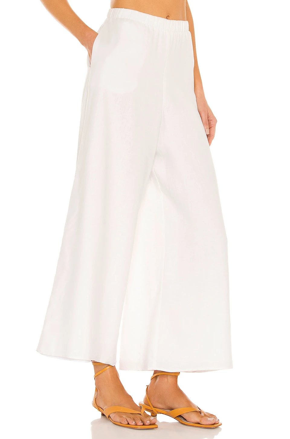 Show Me Your Mumu PANTALONES KICK BACK White Linen 4 Show Me Your Mumu PANTALONES KICK BACK White Linen - Image 2