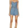 Show Me Your Mumu Sloane Romper Dusk Blue -Fashion Womens Discount Store SHOW WR140 V1