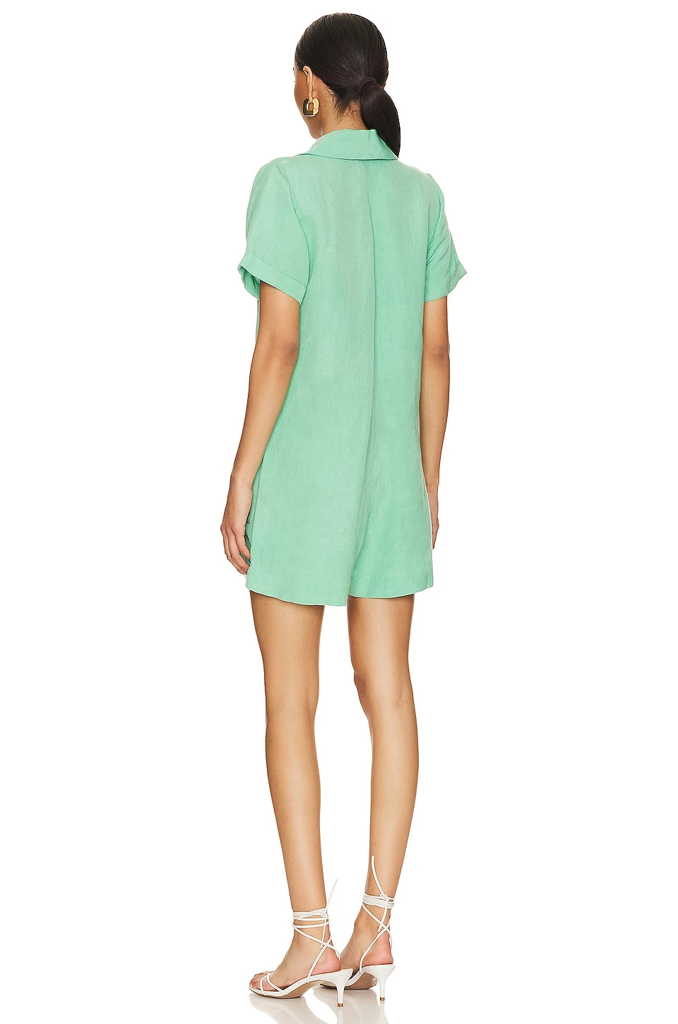 Show Me Your Mumu Bicoastal Blazer Romper Seafoam 5 Show Me Your Mumu Bicoastal Blazer Romper Seafoam - Image 3