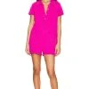 Show Me Your Mumu Gio Romper Hot Pink -Fashion Womens Discount Store SHOW WR147 V1