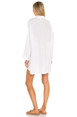 Show Me Your Mumu Johns Button Down Shirt White Linen 10 Show Me Your Mumu Johns Button Down Shirt White Linen -Fashion Womens Discount Store SHOW WS334 V4