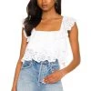 Show Me Your Mumu Girly Top White Eyelet 1 Show Me Your Mumu Girly Top White Eyelet -Fashion Womens Discount Store SHOW WS397 V1