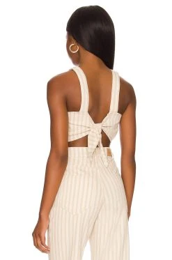 Show Me Your Mumu Alabama Crop Top Sandy Stripe -Fashion Womens Discount Store SHOW WS406 V3