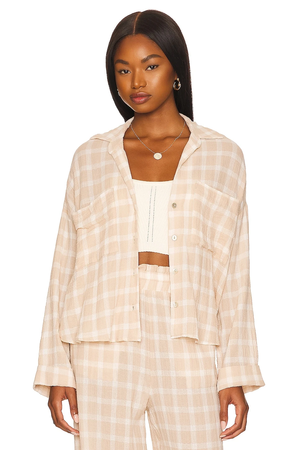 Show Me Your Mumu Jessicas Button Down Cream Plaid 3 Show Me Your Mumu Jessicas Button Down Cream Plaid