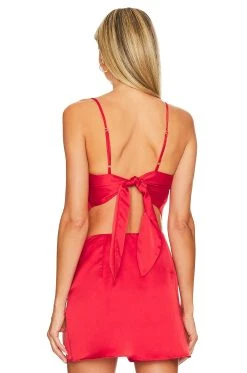 Show Me Your Mumu Scarf Top Red -Fashion Womens Discount Store SHOW WS420 V3