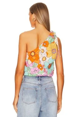 Show Me Your Mumu Heyday One Shoulder Top Flower Market -Fashion Womens Discount Store SHOW WS428 V3