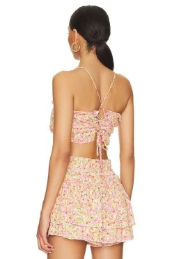 Show Me Your Mumu Dakota Top Beachy Blossom -Fashion Womens Discount Store SHOW WS434 V3