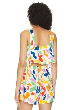 Show Me Your Mumu Tara Crop Top Primary Paradise -Fashion Womens Discount Store SHOW WS450 V3