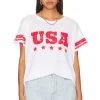 Show Me Your Mumu Airport Tee Usa Graphic -Fashion Womens Discount Store SHOW WS459 V1