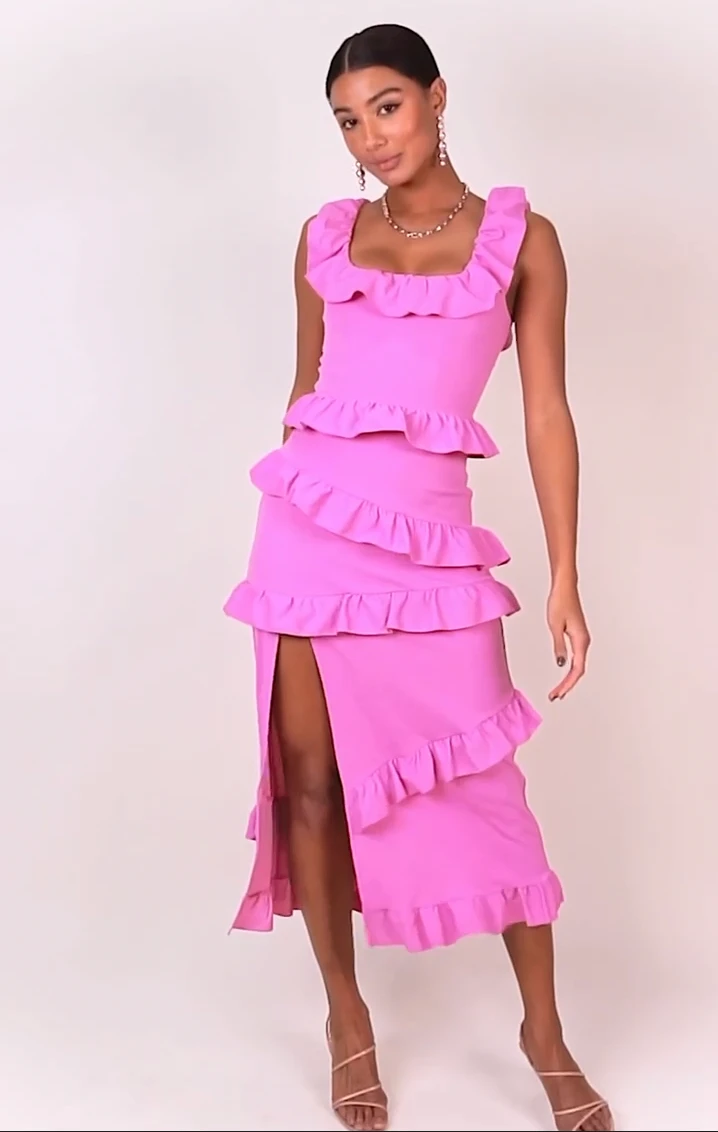 Show Me Your Mumu Greta Dress ~ Pink Lilac Stretch 12 Show Me Your Mumu Greta Dress ~ Pink Lilac Stretch - Image 10