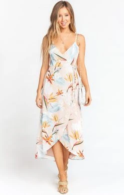 Show Me Your Mumu Meghan Wrap Dress ~ Paradise Party -Fashion Womens Discount Store SummerBridal Ties 1439