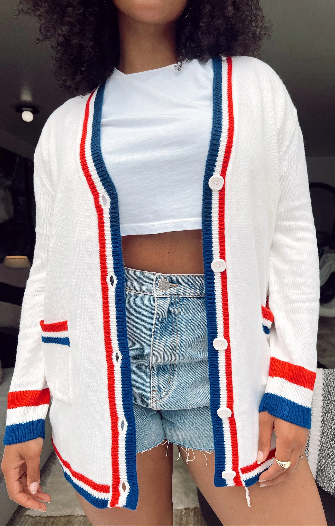 Show Me Your Mumu Lambert Cardigan ~ USA Stripe Knit 3 Show Me Your Mumu Lambert Cardigan ~ USA Stripe Knit