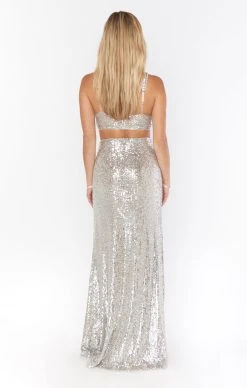 Show Me Your Mumu Invite Only Top ~ Platinum Sequins -Fashion Womens Discount Store UntitledSession25369
