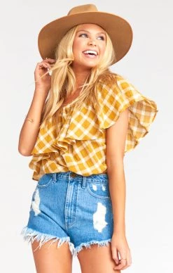 Show Me Your Mumu Bungalow Bubble ~ Check Me Gold