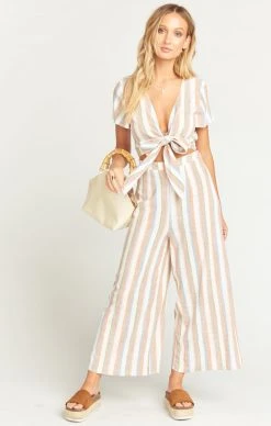 Show Me Your Mumu Val Jumpsuit ~ Shorebert Stripe -Fashion Womens Discount Store b4a171420ee481daa69ca9a866b3d2a9