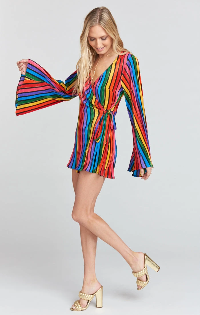 Show Me Your Mumu Caleb Romper ~ Rainbow Parade Pleat 4 Show Me Your Mumu Caleb Romper ~ Rainbow Parade Pleat - Image 2