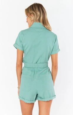 Show Me Your Mumu Cannon Romper ~ Mint Denim 17 Show Me Your Mumu Cannon Romper ~ Mint Denim -Fashion Womens Discount Store claudiapaige 1.632867