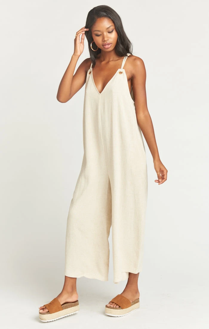 Show Me Your Mumu Jansen Jumpsuit ~ Cream Linen 4 Show Me Your Mumu Jansen Jumpsuit ~ Cream Linen - Image 2