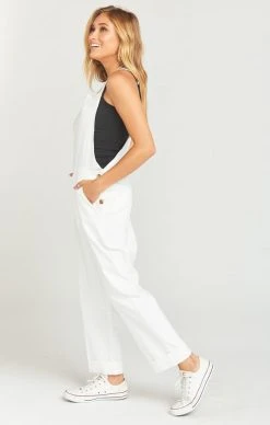 Show Me Your Mumu Dale Overalls ~ White Linen -Fashion Womens Discount Store e417abe0bd7d617728947a1d2431217b