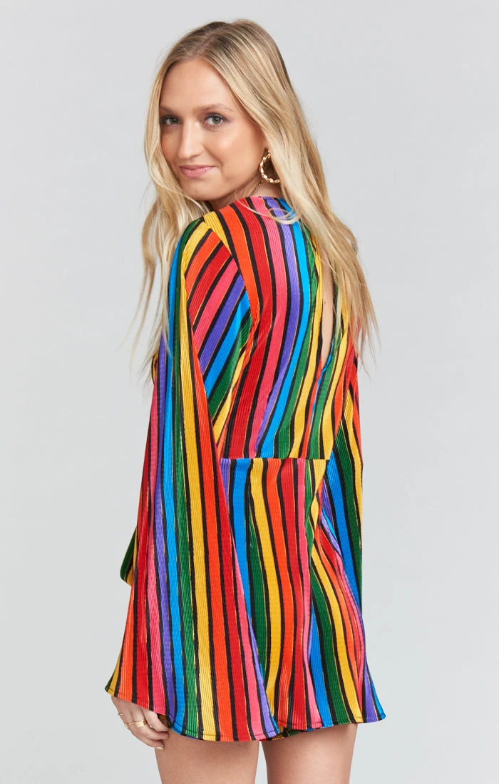 Show Me Your Mumu Caleb Romper ~ Rainbow Parade Pleat 5 Show Me Your Mumu Caleb Romper ~ Rainbow Parade Pleat - Image 3