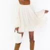 Show Me Your Mumu Briar Mini Dress ~ White Dot -Fashion Womens Discount Store fall21 britori 1.1930911