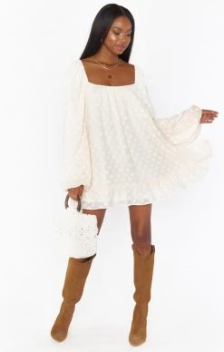 Show Me Your Mumu Briar Mini Dress ~ White Dot