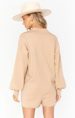 Show Me Your Mumu Gianni Romper ~ Camel Knit 10 Show Me Your Mumu Gianni Romper ~ Camel Knit -Fashion Womens Discount Store fall21 britori 1.1931440