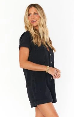 Show Me Your Mumu Range Romper ~ Washed Black -Fashion Womens Discount Store fall23 allyliv 12.1527265