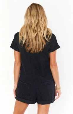 Show Me Your Mumu Range Romper ~ Washed Black -Fashion Womens Discount Store fall23 allyliv 12.1527269