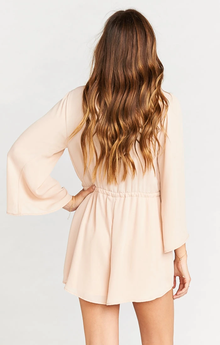 Show Me Your Mumu Roxy Romper ~ Dusty Blush Crisp 5 Show Me Your Mumu Roxy Romper ~ Dusty Blush Crisp - Image 3