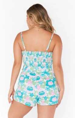 Show Me Your Mumu Sloane Romper ~ Blue Fresh Floral -Fashion Womens Discount Store kielebre 2.235675
