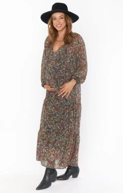 Show Me Your Mumu Birdie Maxi Dress ~ Black Floral -Fashion Womens Discount Store lisa preg 10.2823180