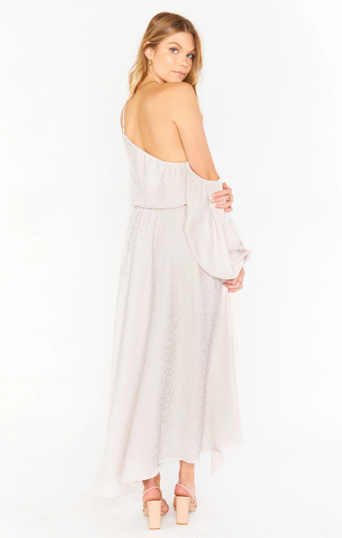 Show Me Your Mumu Event Midi Dress ~ Taupe Cheetah Silky 5 Show Me Your Mumu Event Midi Dress ~ Taupe Cheetah Silky - Image 3