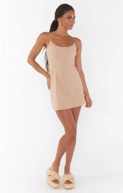 Show Me Your Mumu Commando Classic Mini Cami Slip ~ Beige
