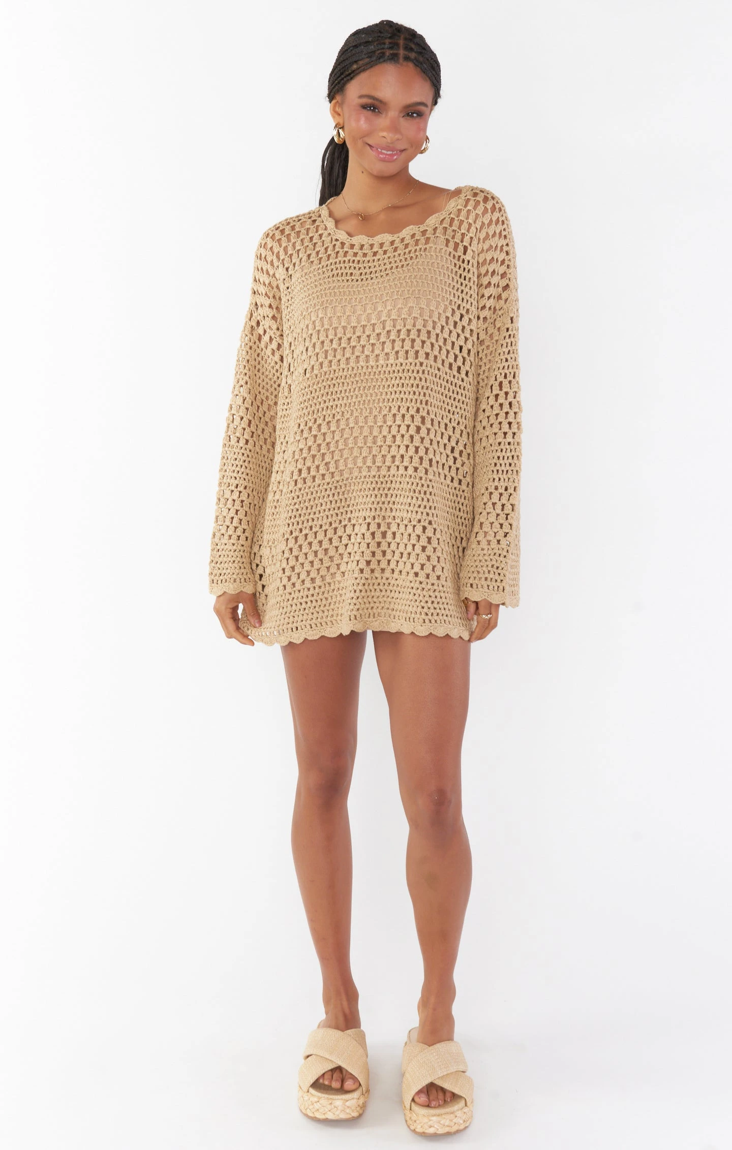 Show Me Your Mumu Commando Classic Mini Cami Slip ~ Beige 7 Show Me Your Mumu Commando Classic Mini Cami Slip ~ Beige - Image 5