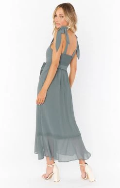 Show Me Your Mumu Claire Midi Dress ~ Deep Sage Chiffon -Fashion Womens Discount Store spring22bridal brihayleejudah 12.281543