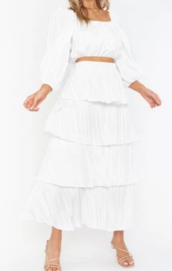 Show Me Your Mumu Full Swing Skirt ~ White Crinkle 18 Show Me Your Mumu Full Swing Skirt ~ White Crinkle -Fashion Womens Discount Store springbridal resortswim bri 11.2027803