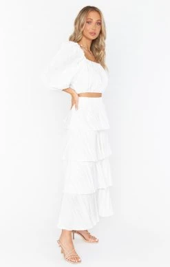 Show Me Your Mumu Full Swing Skirt ~ White Crinkle 19 Show Me Your Mumu Full Swing Skirt ~ White Crinkle -Fashion Womens Discount Store springbridal resortswim bri 11.2027807