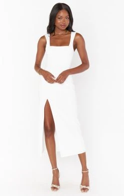 Show Me Your Mumu Eden Midi Dress ~ White Stretch 14 Show Me Your Mumu Eden Midi Dress ~ White Stretch -Fashion Womens Discount Store springbridal torijudah 11.1926798