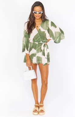 Show Me Your Mumu Lo Romper ~ Queen Palms -Fashion Womens Discount Store su sp twiggy emily 3.135926